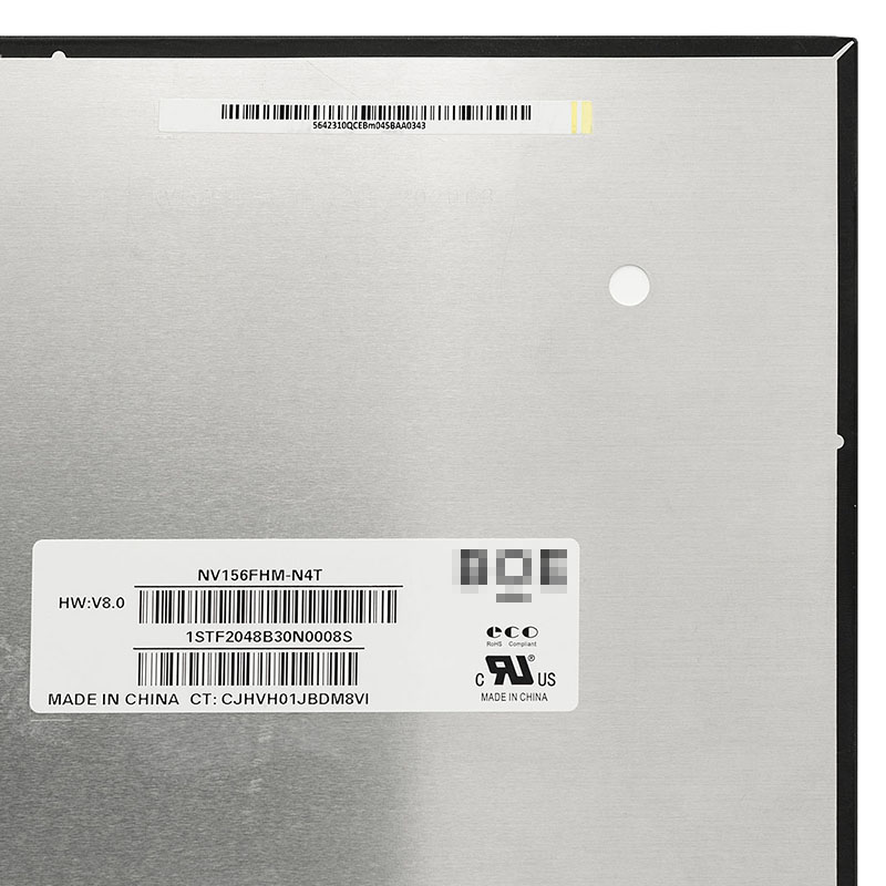 15.6" FHD 1920x1080 30pin EDP IPS Laptop Pantalla LCD NV156FHM-N4T LCD Panel de matriz LED