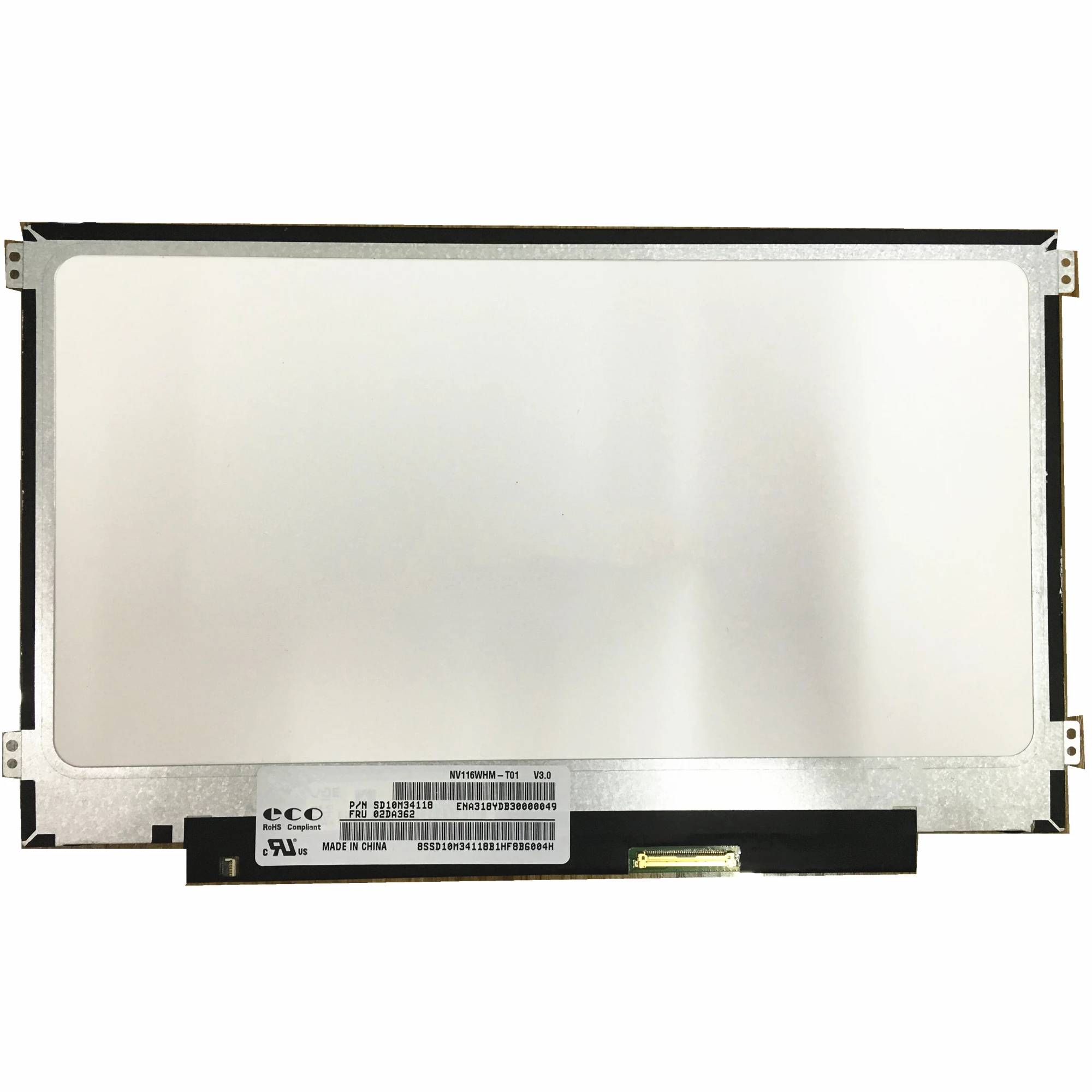 NV116WHM-T01 11.6 "Laptop LCD Touch Screen Panel Matrix Display 1366x768 HD 40Pins EDP Slim Notebook Panle Reemplazo